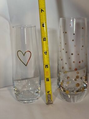 Elegant Gold & Multicolor Confetti Stemless Champagne Flute – Party Celebration